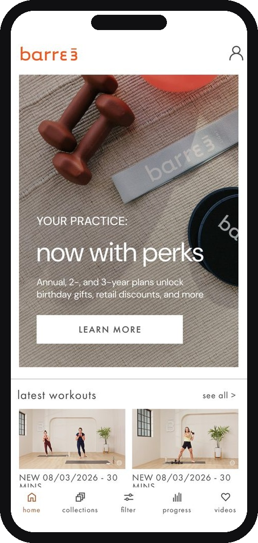 Barre3 Review app