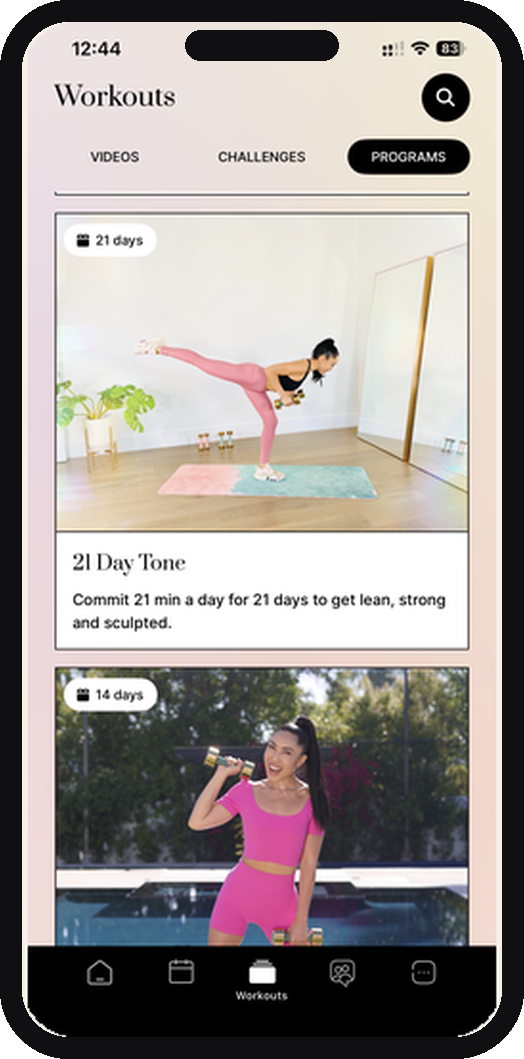 Blogilates Review app