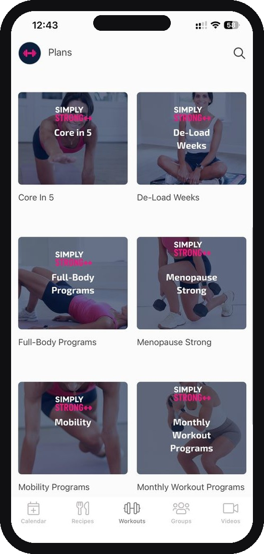 Simply Strong Review app