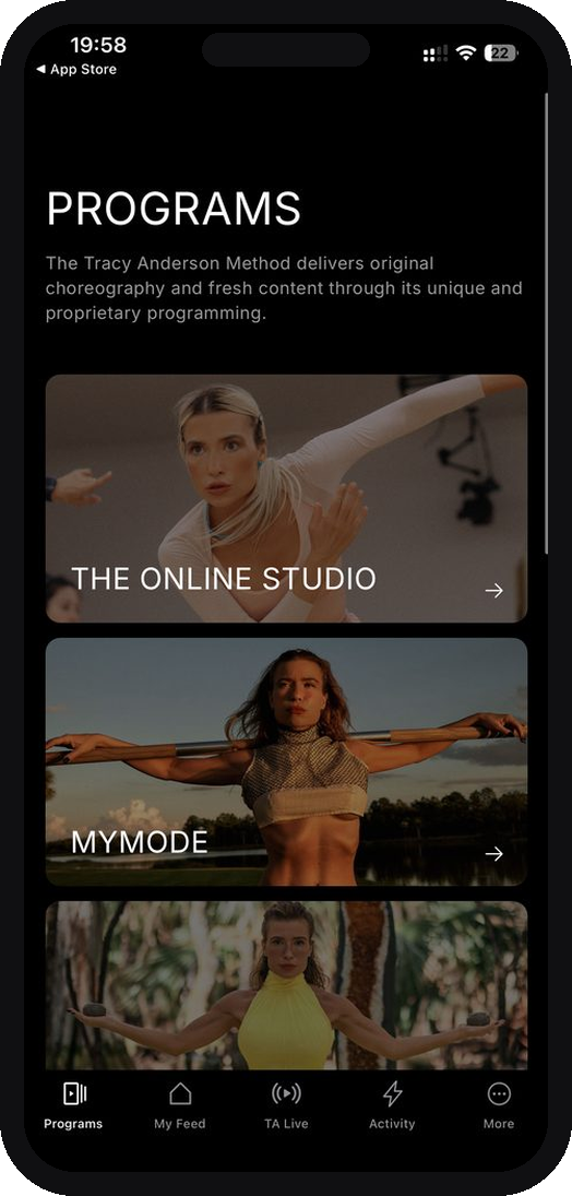 Tracy Anderson Review app