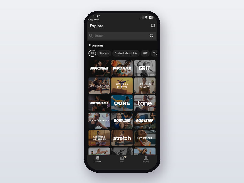 Les Mills+ app card image for HerDailyFit review