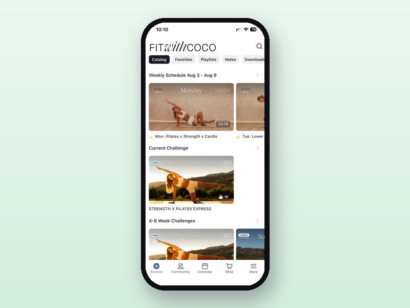 Fit with CoCo app card image for HerDailyFit review