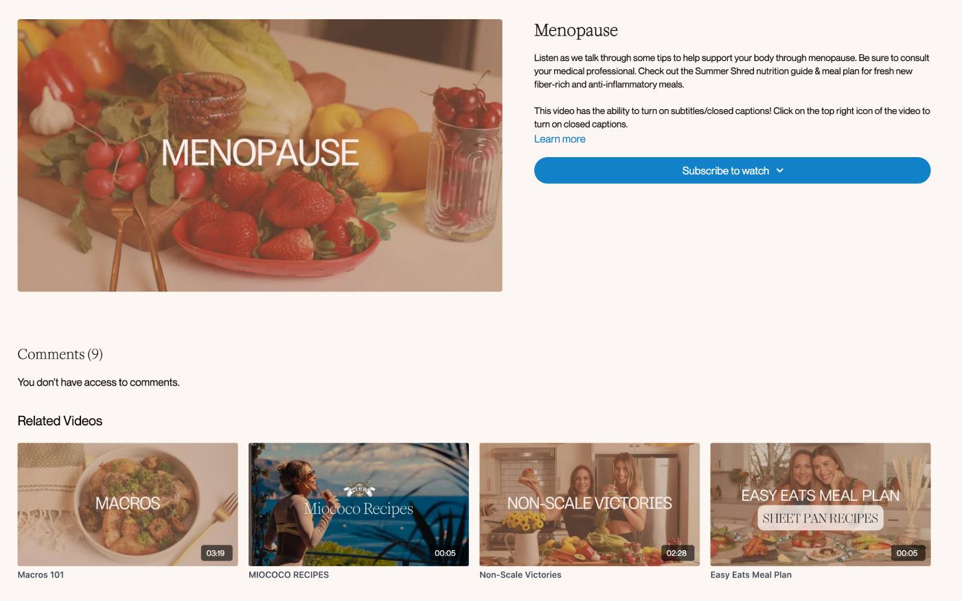 Fit with CoCo menopause programme showing training intensity adjustments for hormonal fluctuations