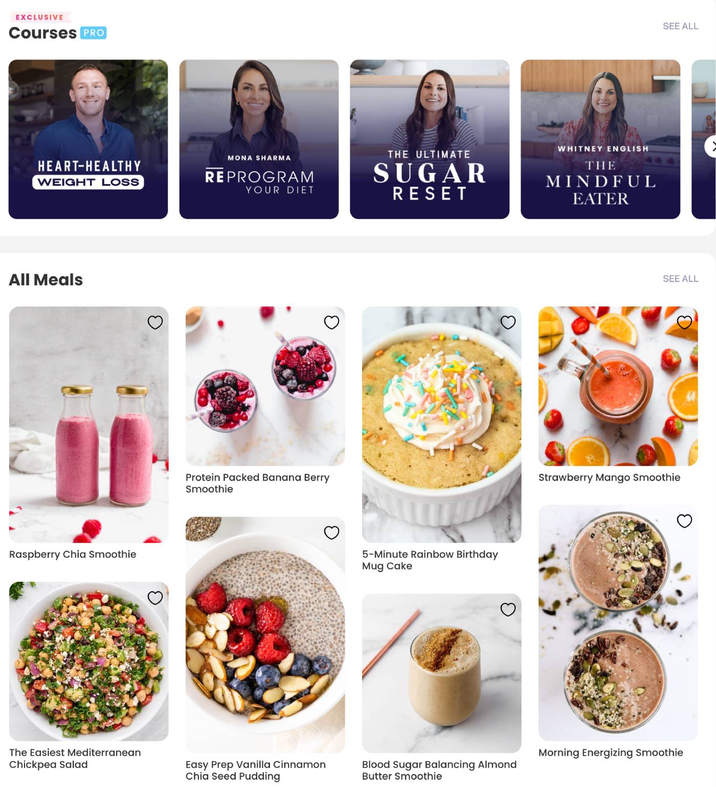 FitOn trainer-created courses available as paid add-ons within the app, separate from the free and Pro tiers