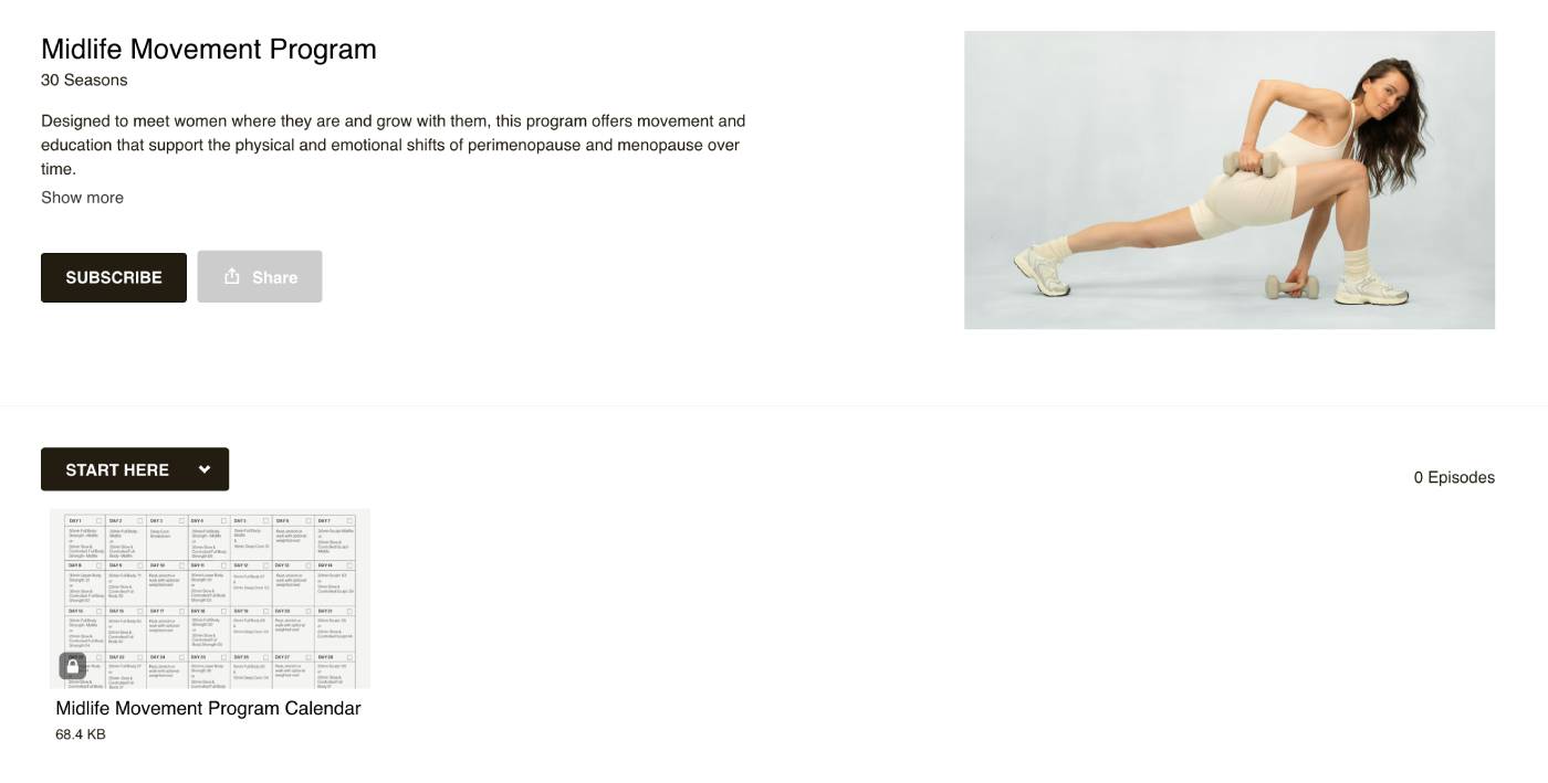 The Sculpt Society Midlife Movement Programme for perimenopausal and menopausal women