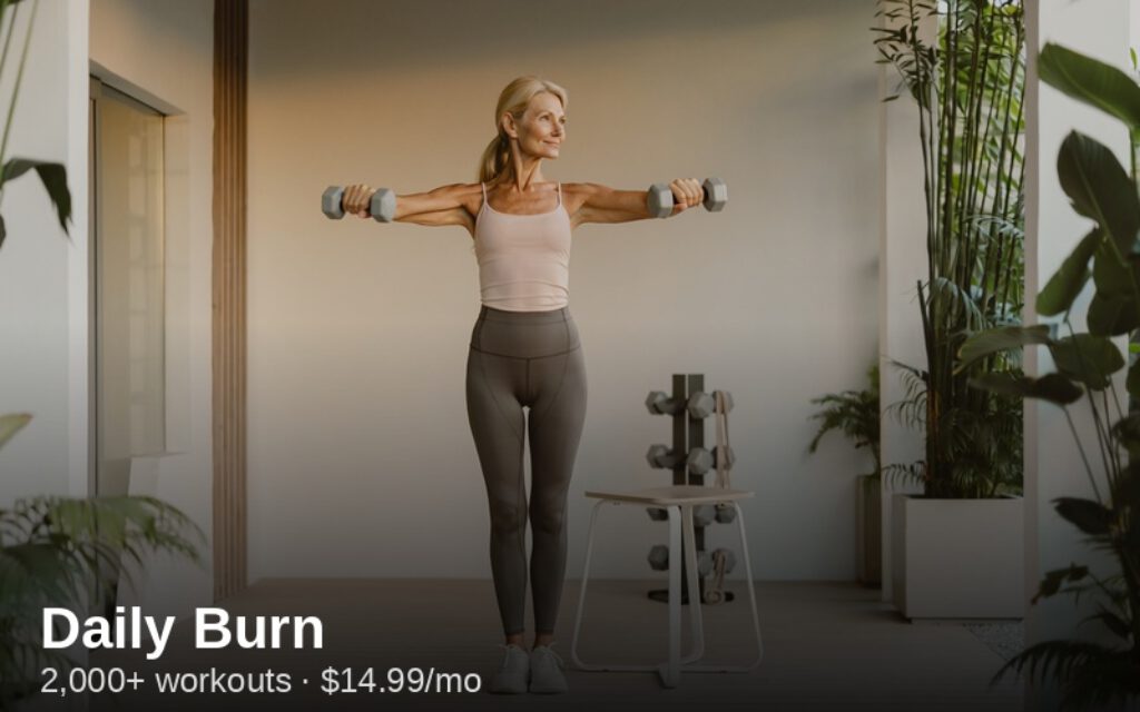 Daily Burn strength card