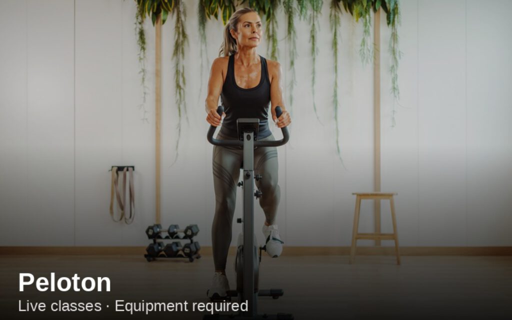 Peloton bike card