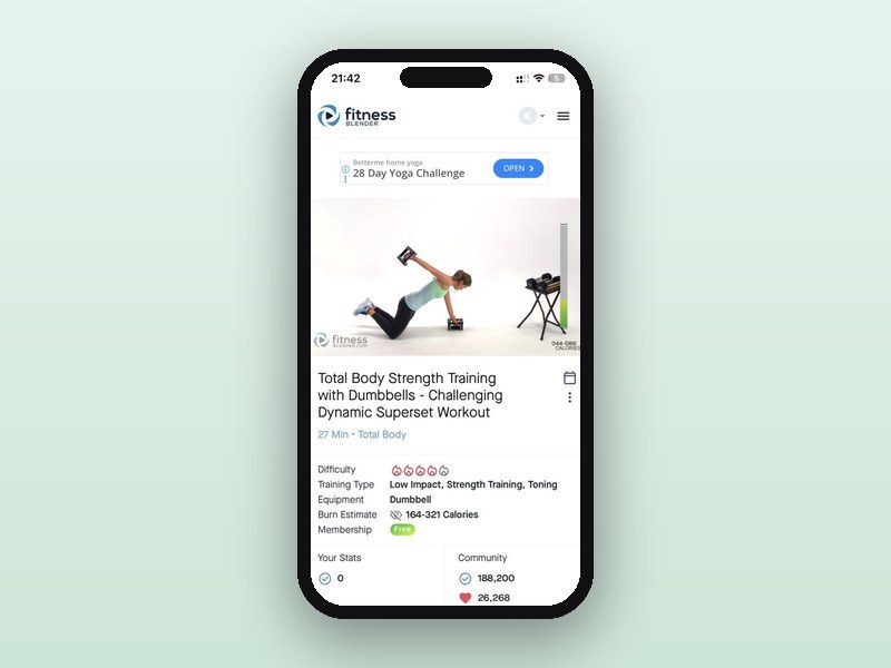 Fitness Blender review cover for HerDailyFit