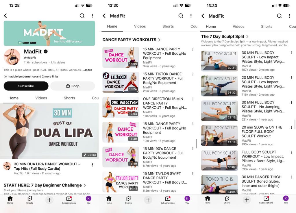 App screenshots, Dance Workout App for Women Over 40