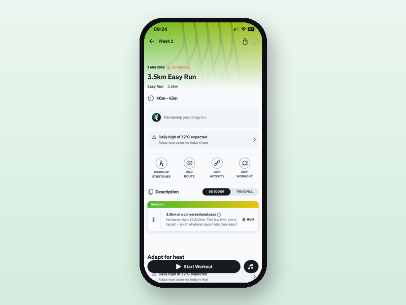 Runna app card image for HerDailyFit review