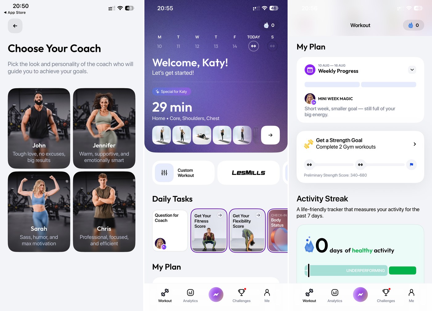Zing Coach app: adaptive AI workout plan, AI body scan and strength sessions for women over 40 (part 1)